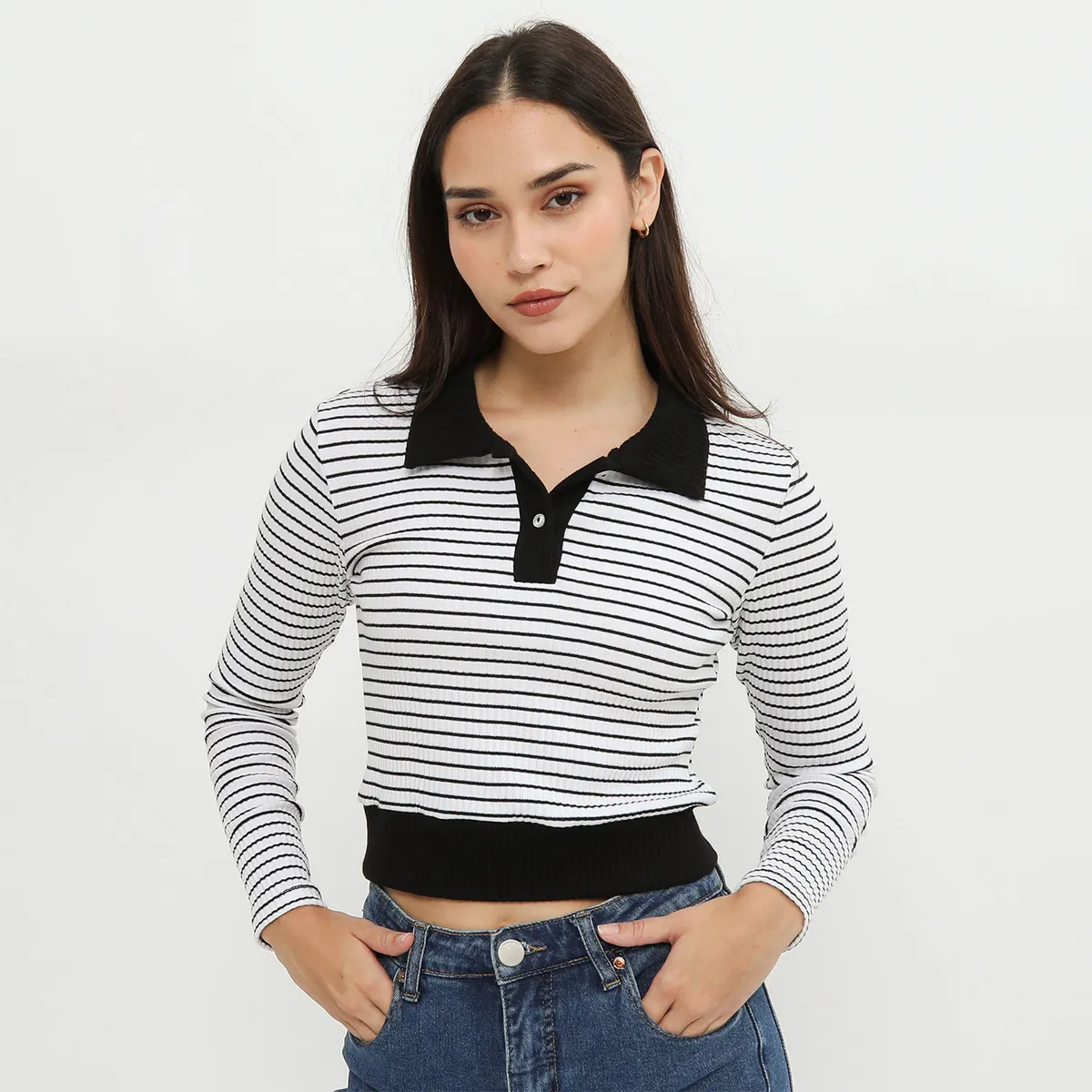 SYBILLA - Polo Manga Larga Mujer Sybilla