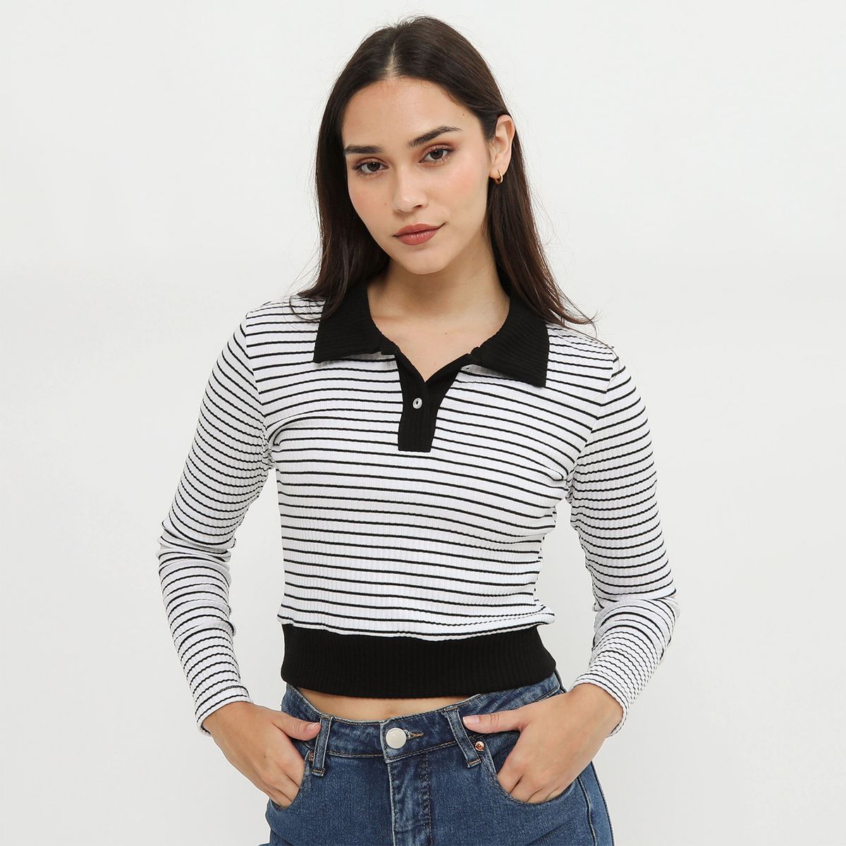 SYBILLA - Polo Manga Larga Mujer Sybilla