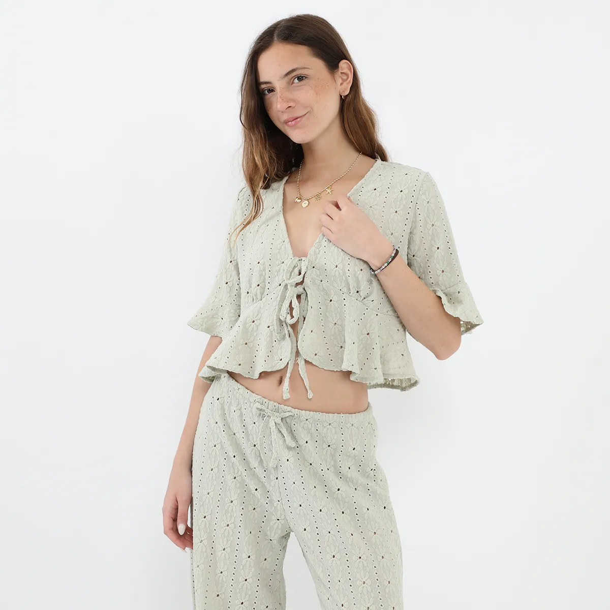 AMERICAN ABBEY - Blusa Manga Corta Mujer American Abbey