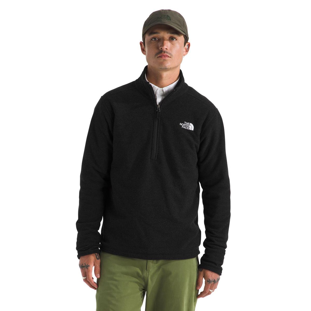 THE NORTH FACE - Casaca Textured Cap Rock 1/4 Zip Hombre The North Face