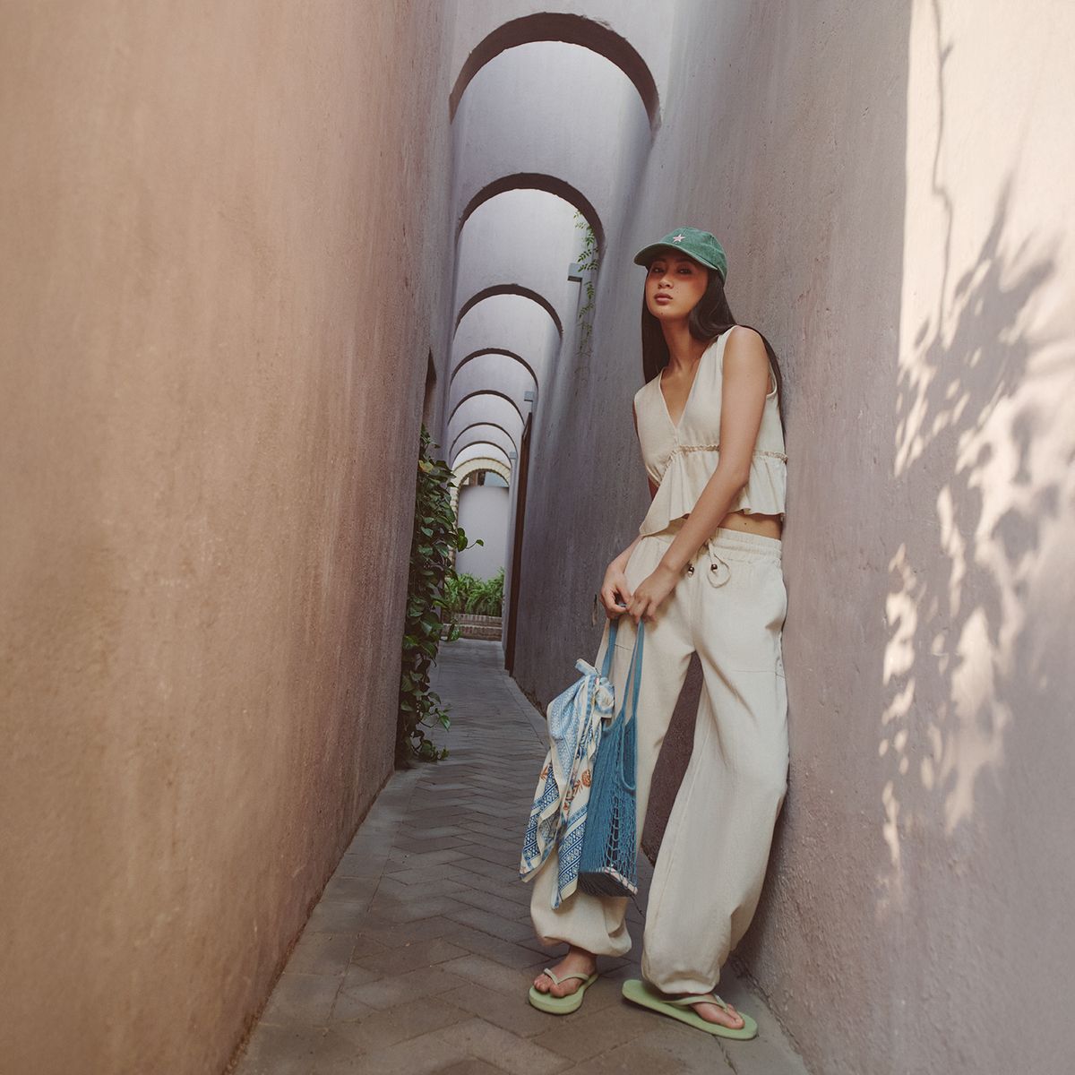 DOO AUSTRALIA - Pantalón Bombacho Tiro Medio Mujer Doo Australia