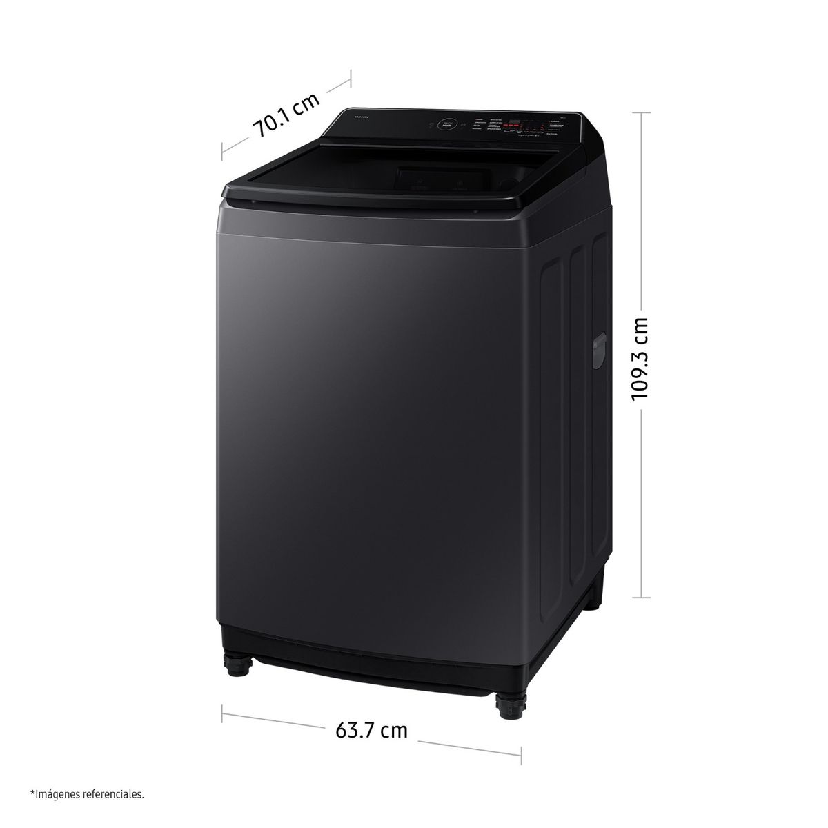 SAMSUNG - Lavadora Samsung Ecobubble 19kg Gris Grafito Wa40f19e7cpe