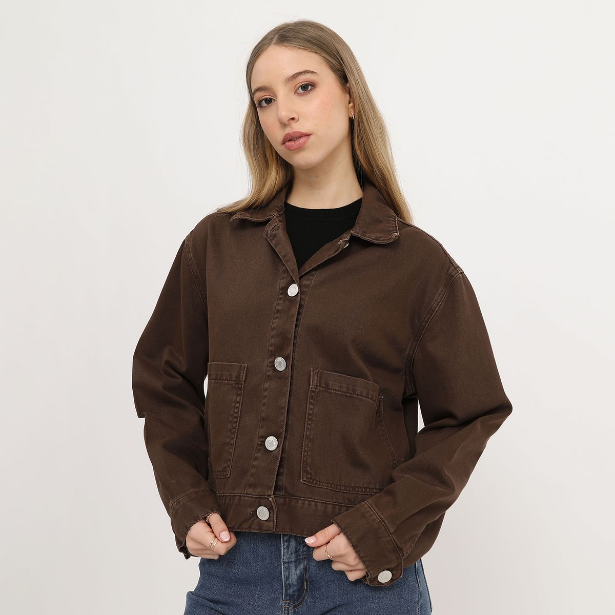 SYBILLA - Casaca Denim Mujer Sybilla