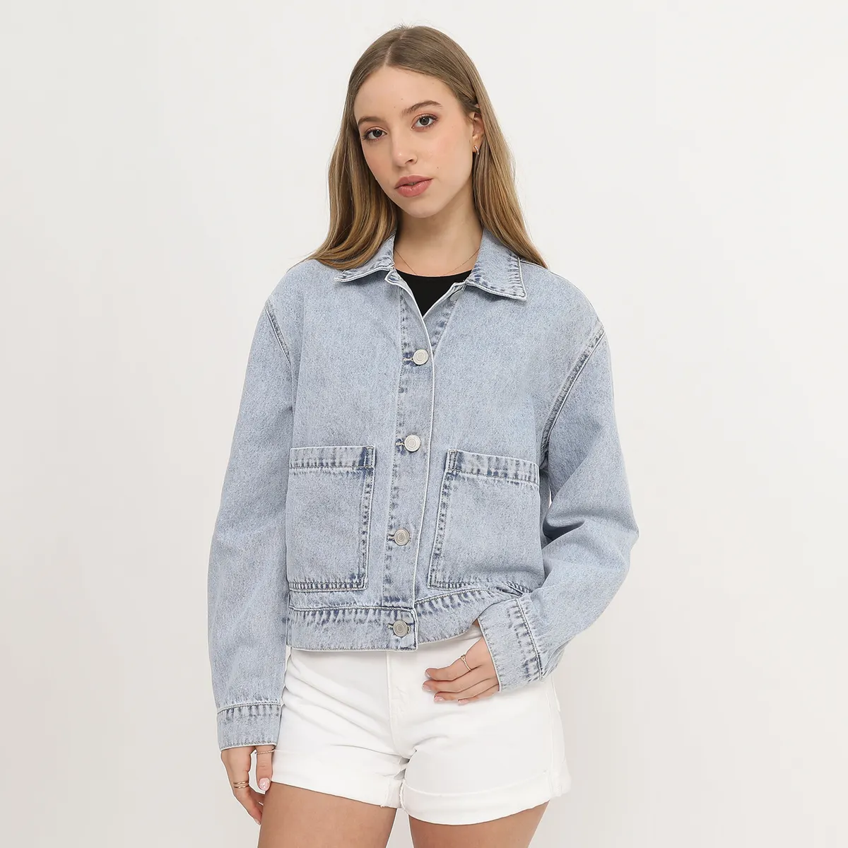 SYBILLA - Casaca Denim Mujer Sybilla