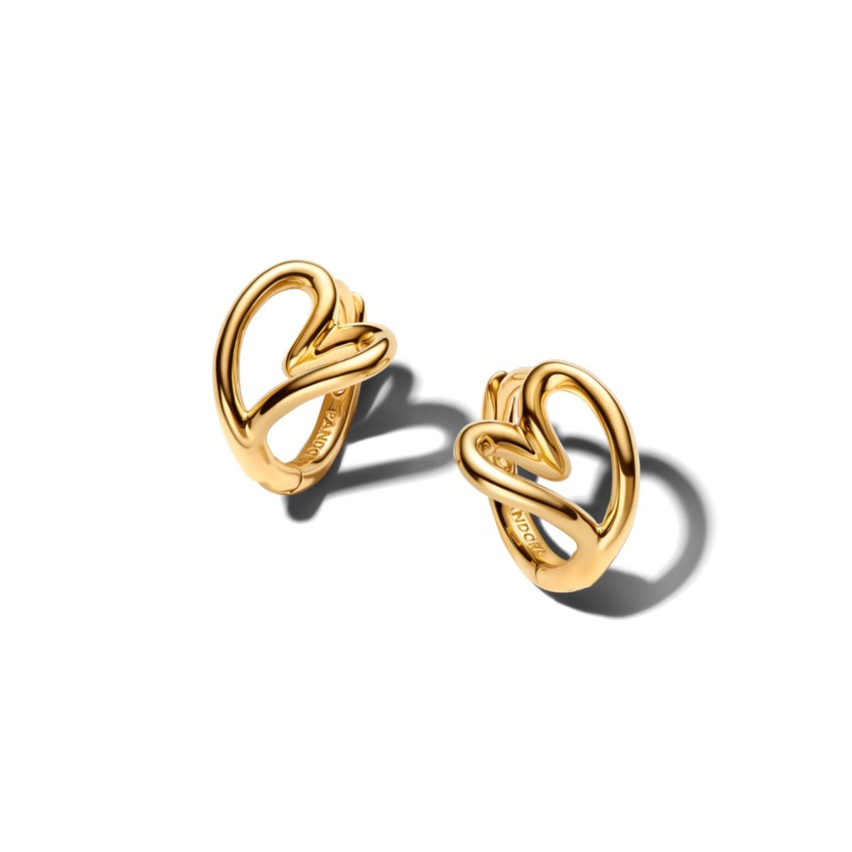 PANDORA - Aretes De Aro Pequeños Corazón 