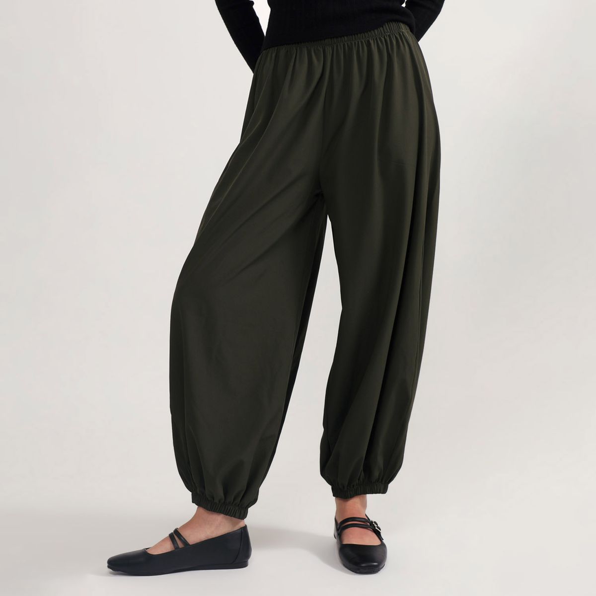 SYBILLA - Pantalón Bombacho Tiro Alto Mujer Sybilla