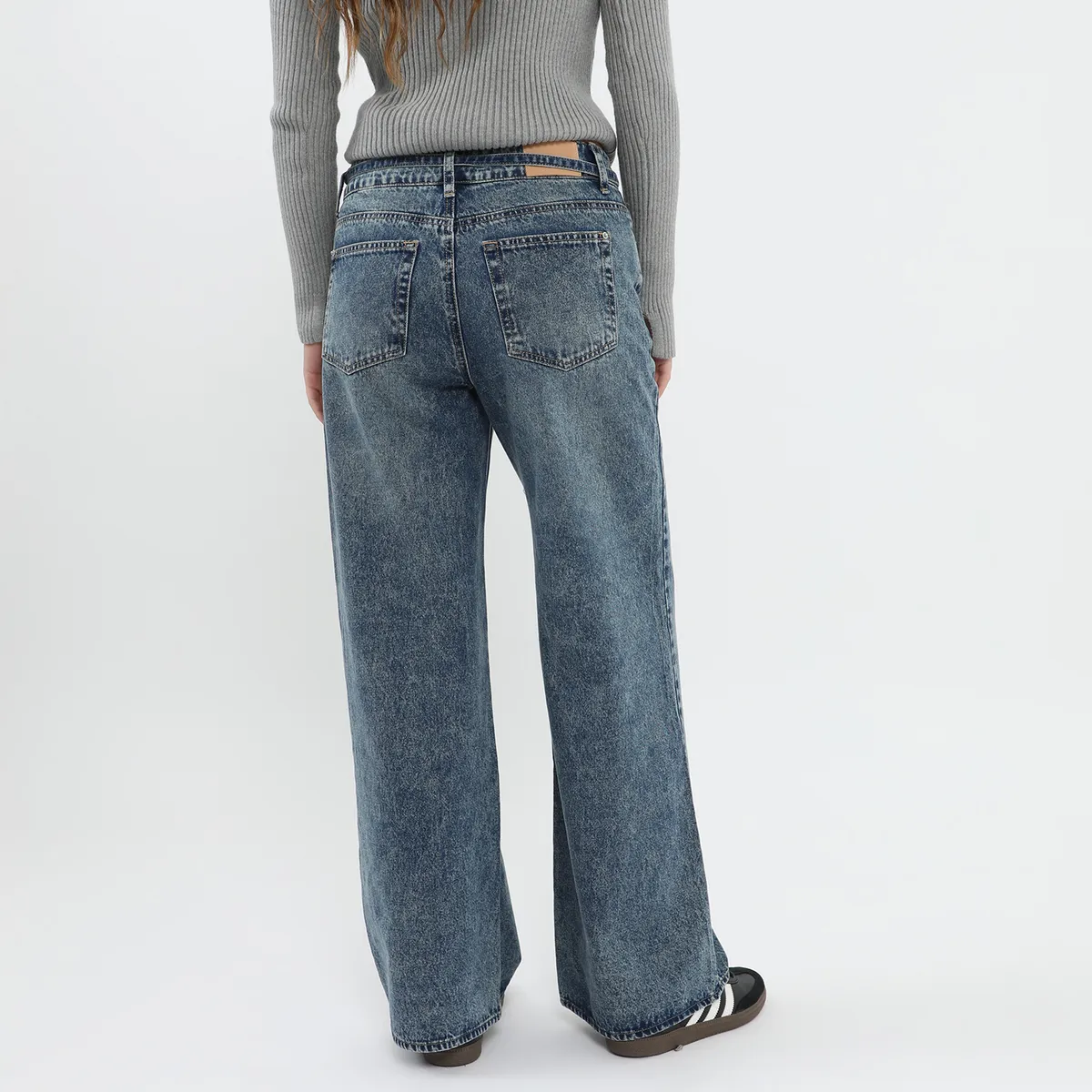 DENIMLAB - Jean Baggy Tiro Alto Mujer Denimlab