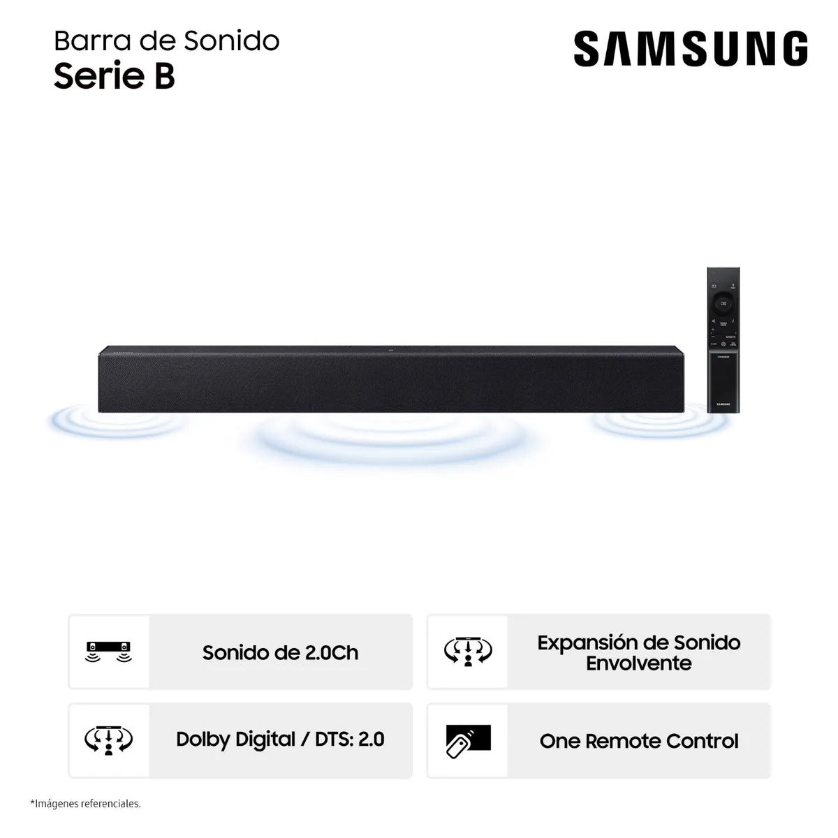 SAMSUNG - Soundbar Samsung Hw-b400f/pe