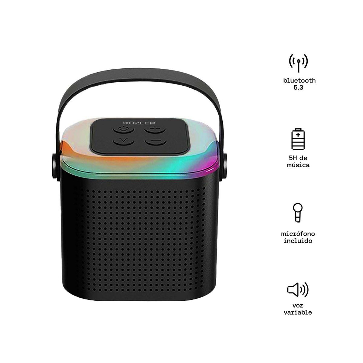 KUZLER - Parlante Minikaraoke Singpro-1