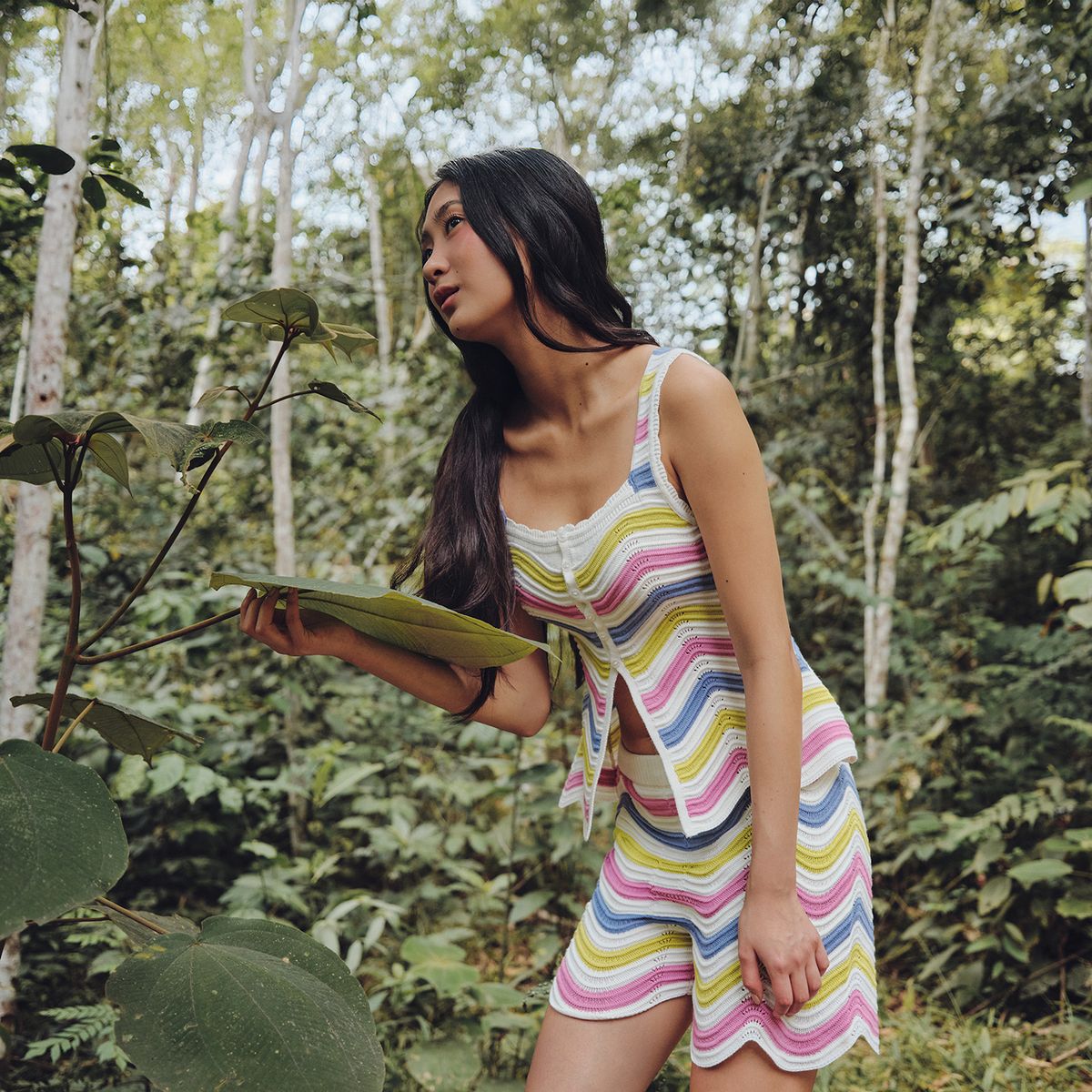 SYBILLA - Short Tiro Alto Mujer Sybilla X Ecru