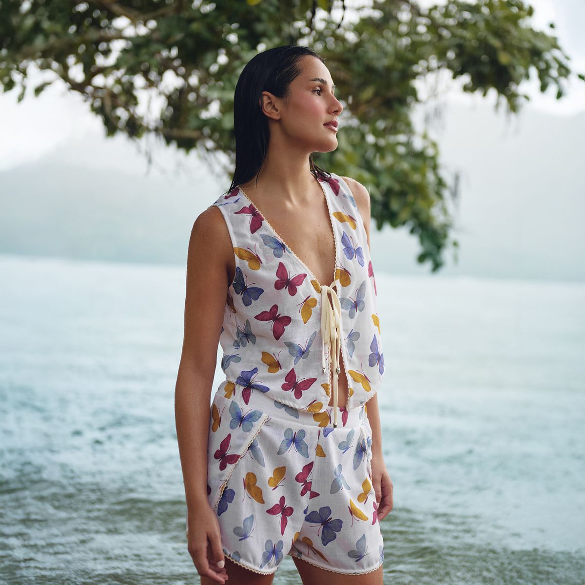 SYBILLA - Top Sin Mangas Mujer Sybilla X Ecru