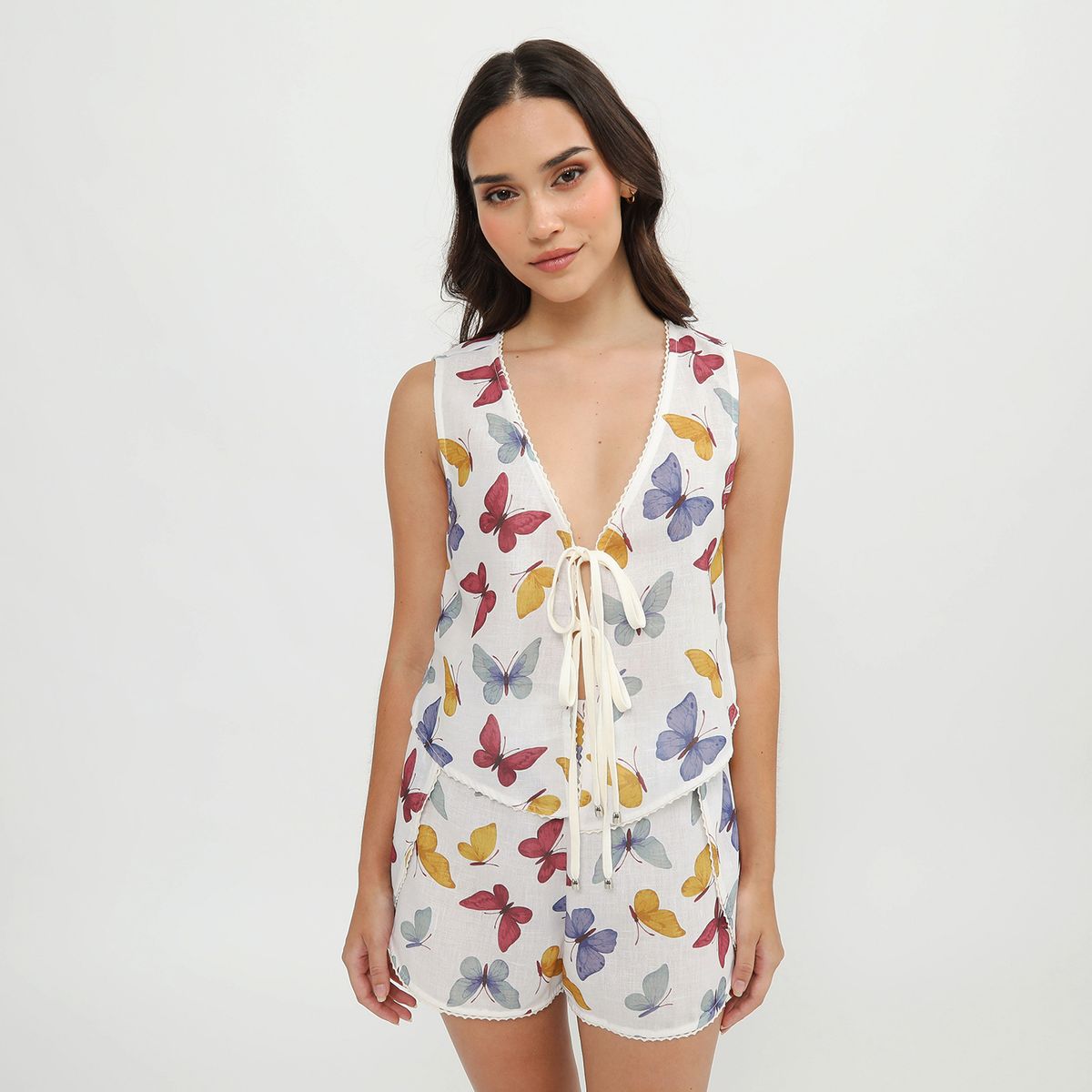 SYBILLA - Top Sin Mangas Mujer Sybilla X Ecru