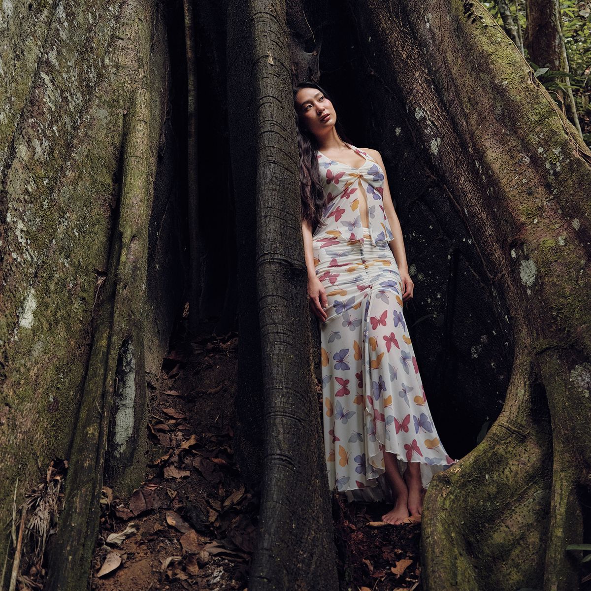 SYBILLA - Top Halter Mujer Sybilla X Ecru