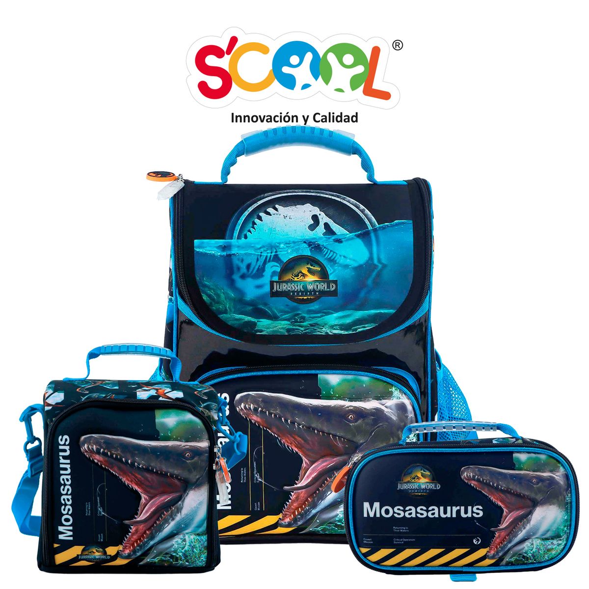 JURASSIC WORLD - Mochila Niño Set 3 Piezas Jurassic World