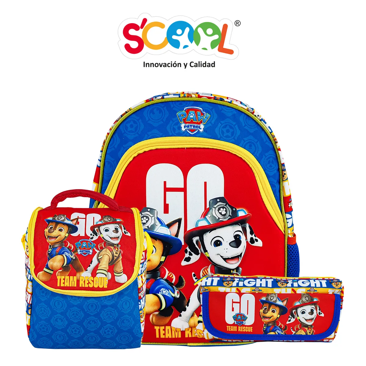 PAW PATROL - Mochila Niño Set 3 Piezas Paw Patrol