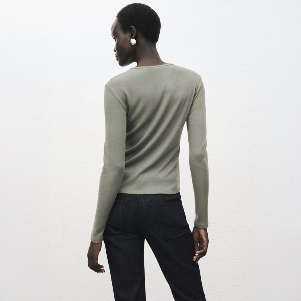 MANGO - Polo Manga Larga Mujer Mango