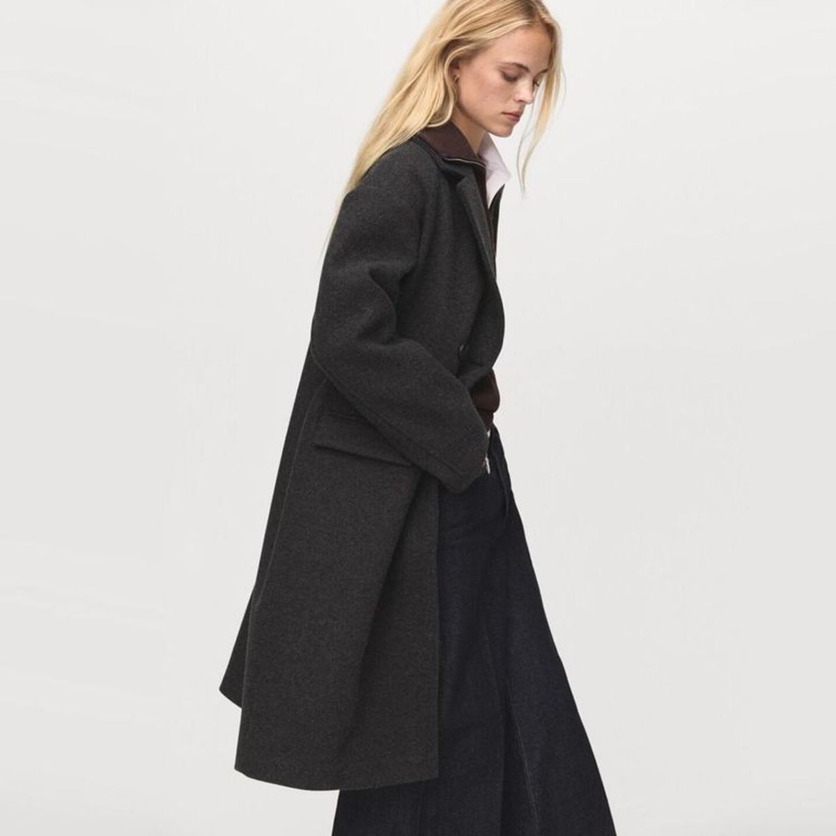 MANGO - Abrigo Largo Mujer Mango