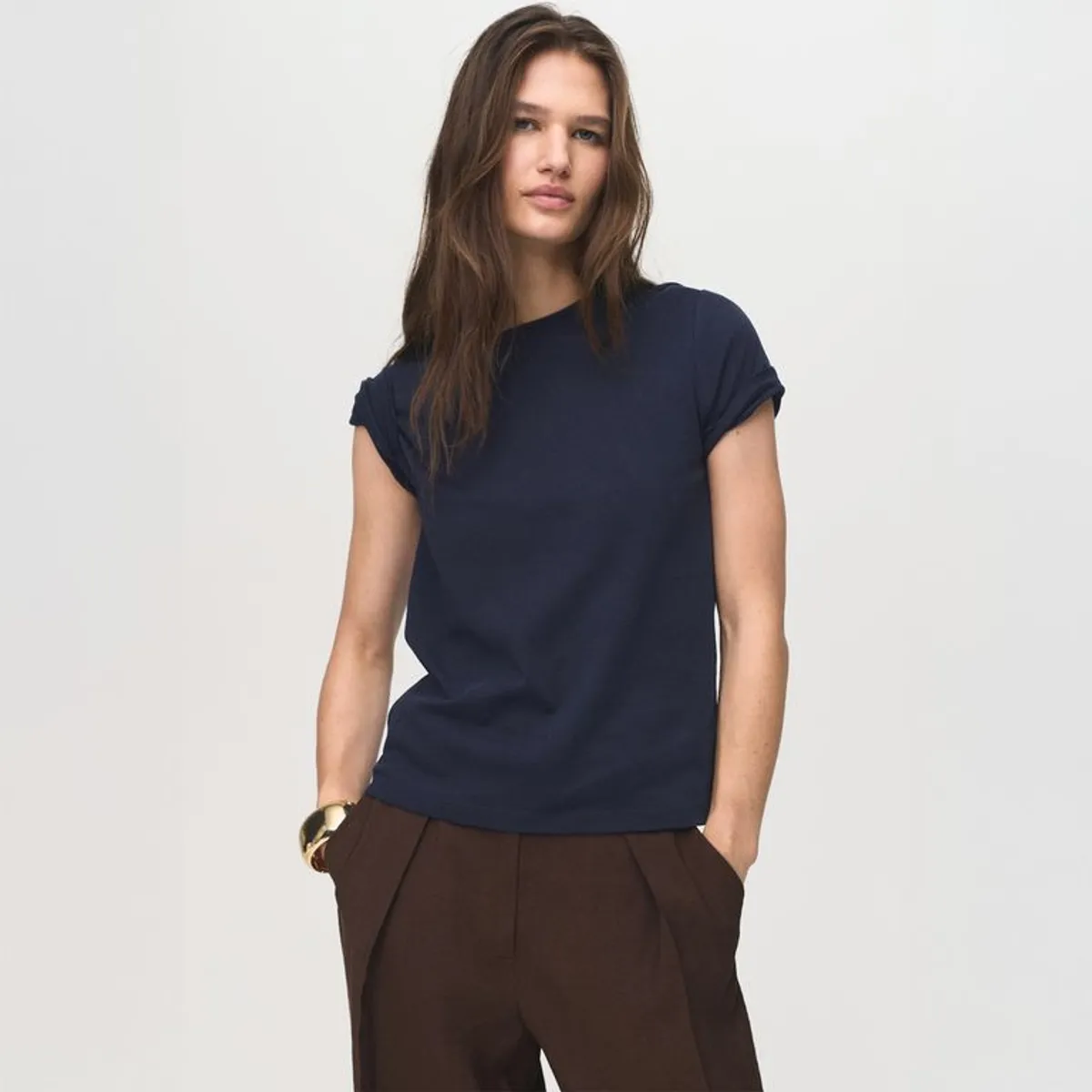 MANGO - Polo Manga Corta Mujer Mango