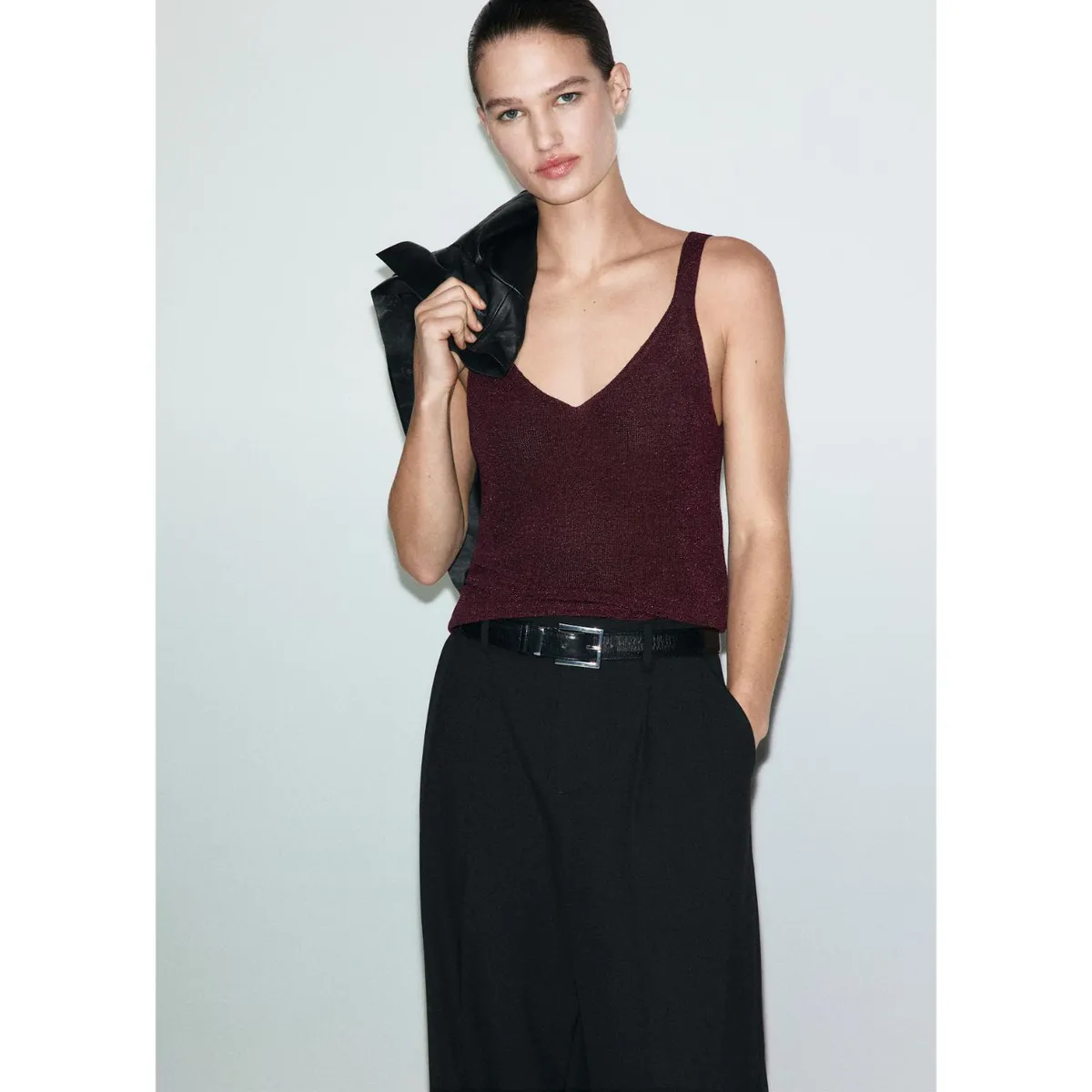 MANGO - Polo Sin Mangas Mujer Mango