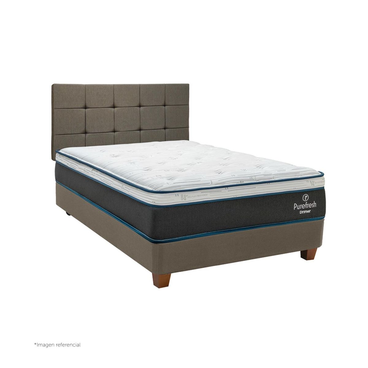 DRIMER - Dormitorio Americano Pure Fresh Cuadros 1.5 Plz