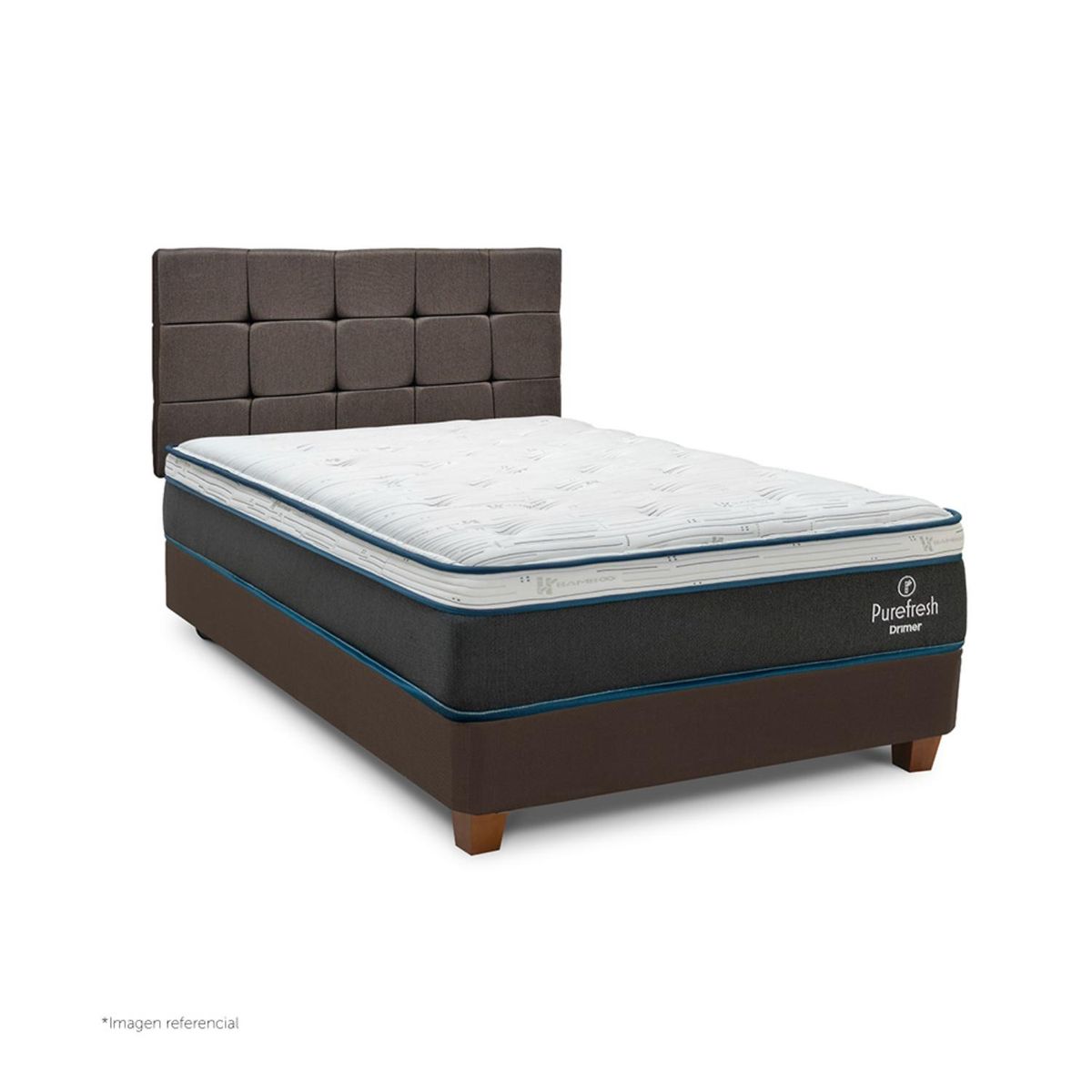 DRIMER - Dormitorio Americano Pure Fresh Cuadros 1.5 Plz