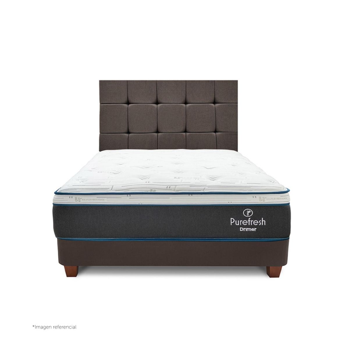 DRIMER - Dormitorio Americano Pure Fresh Cuadros 1.5 Plz