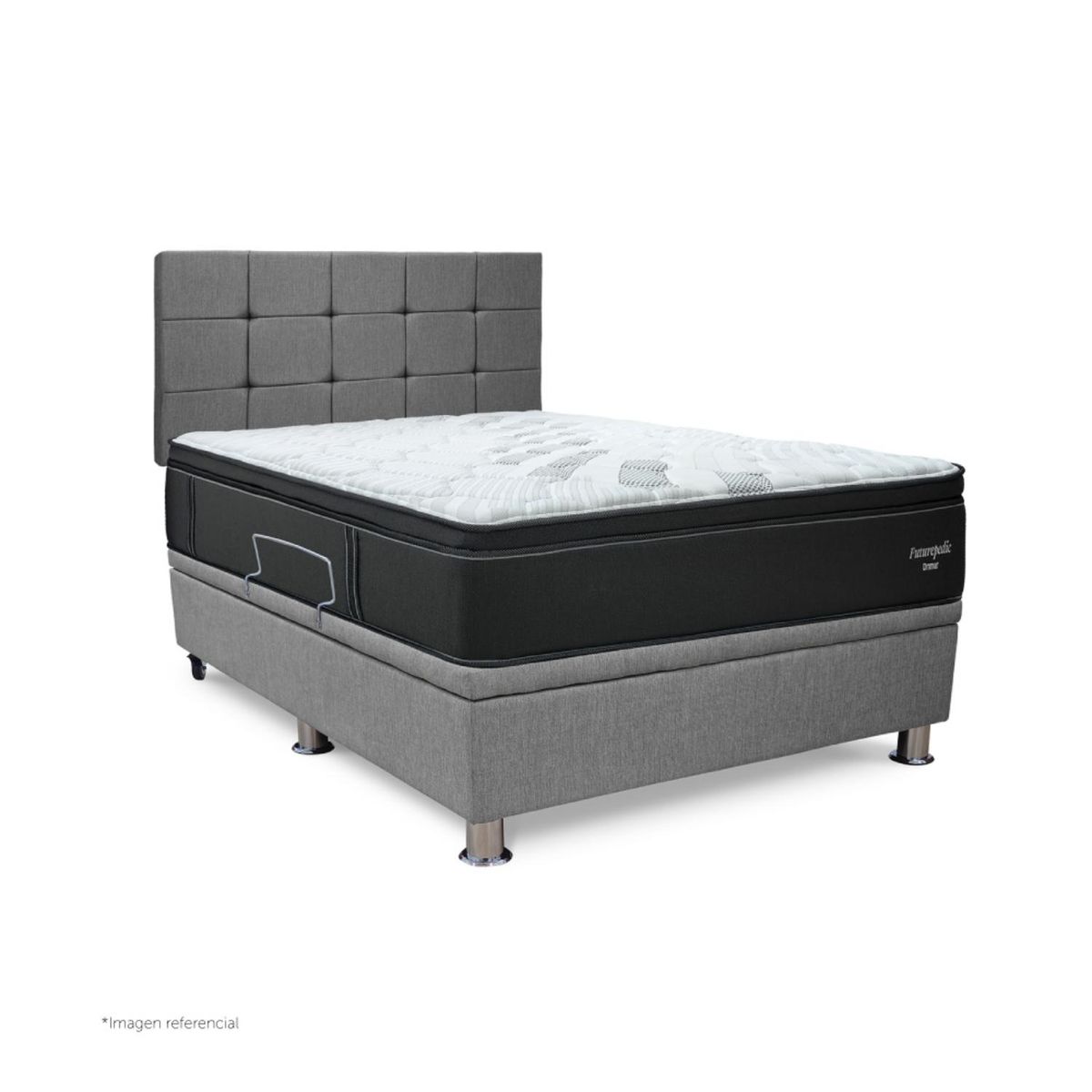DRIMER - Dormitorio Praktibox Futurepedic Cuadros 1.5 Plz