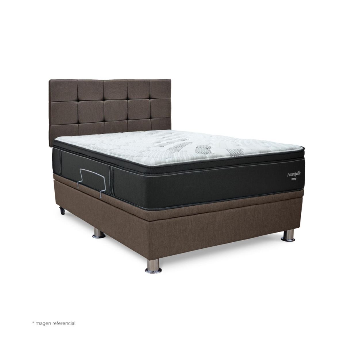 DRIMER - Dormitorio Praktibox Futurepedic Cuadros 1.5 Plz