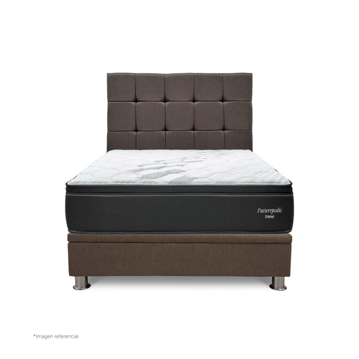 DRIMER - Dormitorio Praktibox Futurepedic Cuadros 1.5 Plz