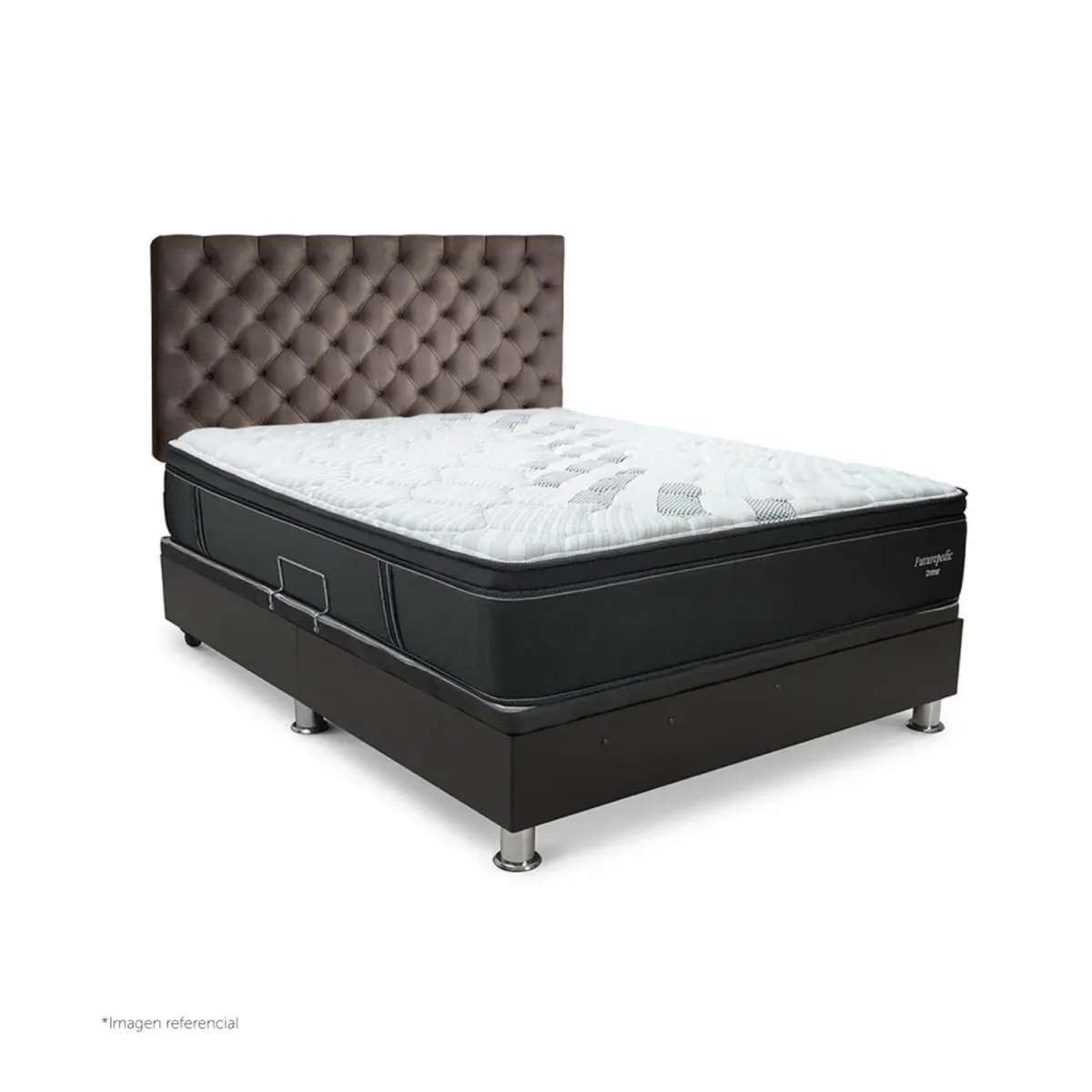 DRIMER - Dormitorio Praktibox Laqueado Futurepedic Capitone 2 Plz