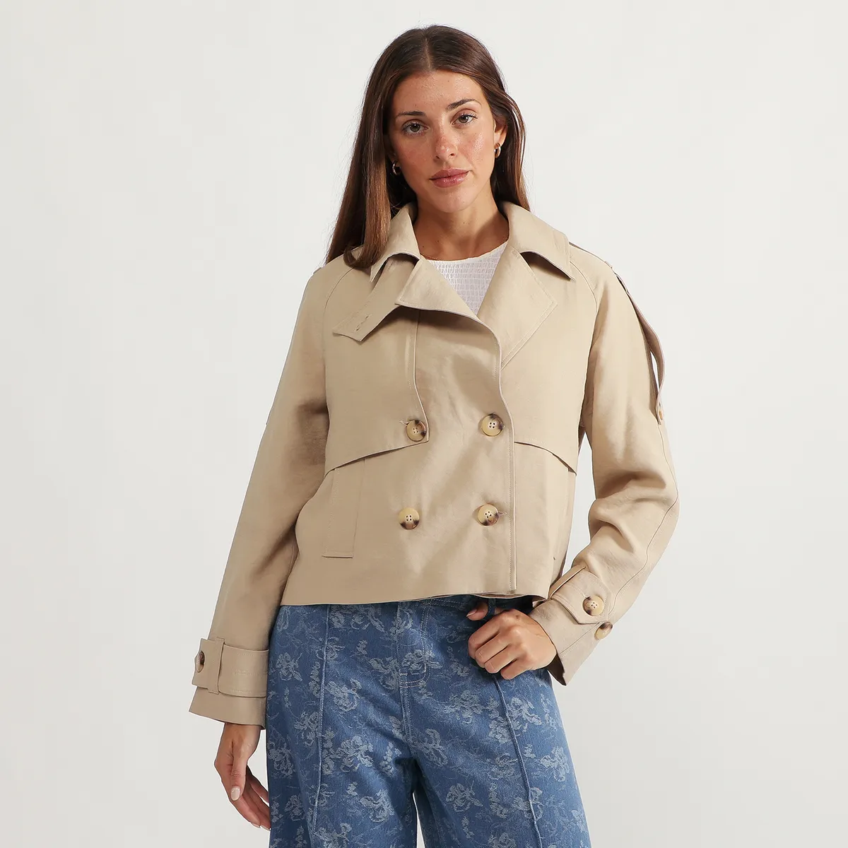 BASEMENT - Trench Mujer Basement