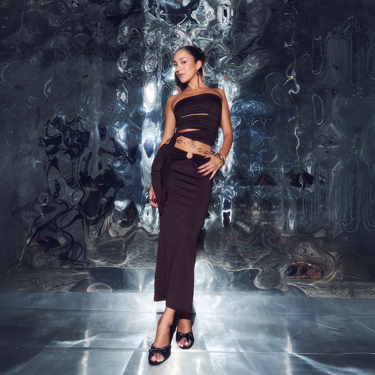 MOSSIMO - Falda Midi Mujer Mossimo X Luana