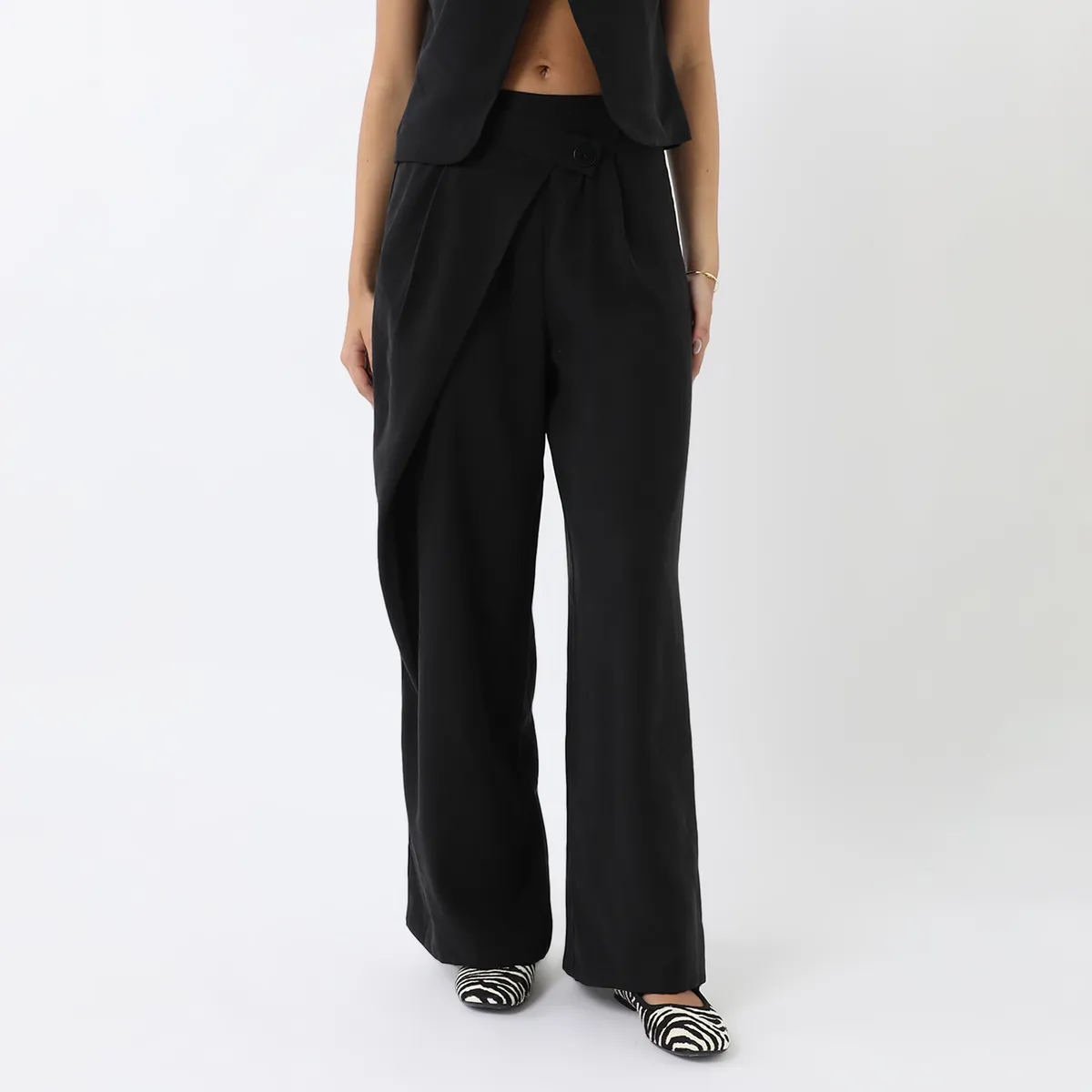 SYBILLA - Pantalón Straight Tiro Medio Mujer Sybilla