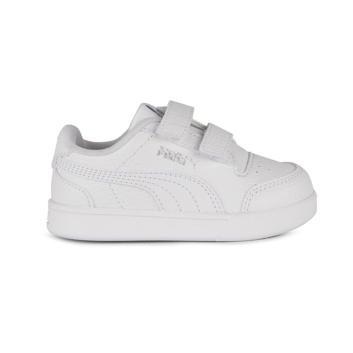 PUMA - Zapatillas Escolares Unisex Bebes Puma Shuffle Ao Blanco
