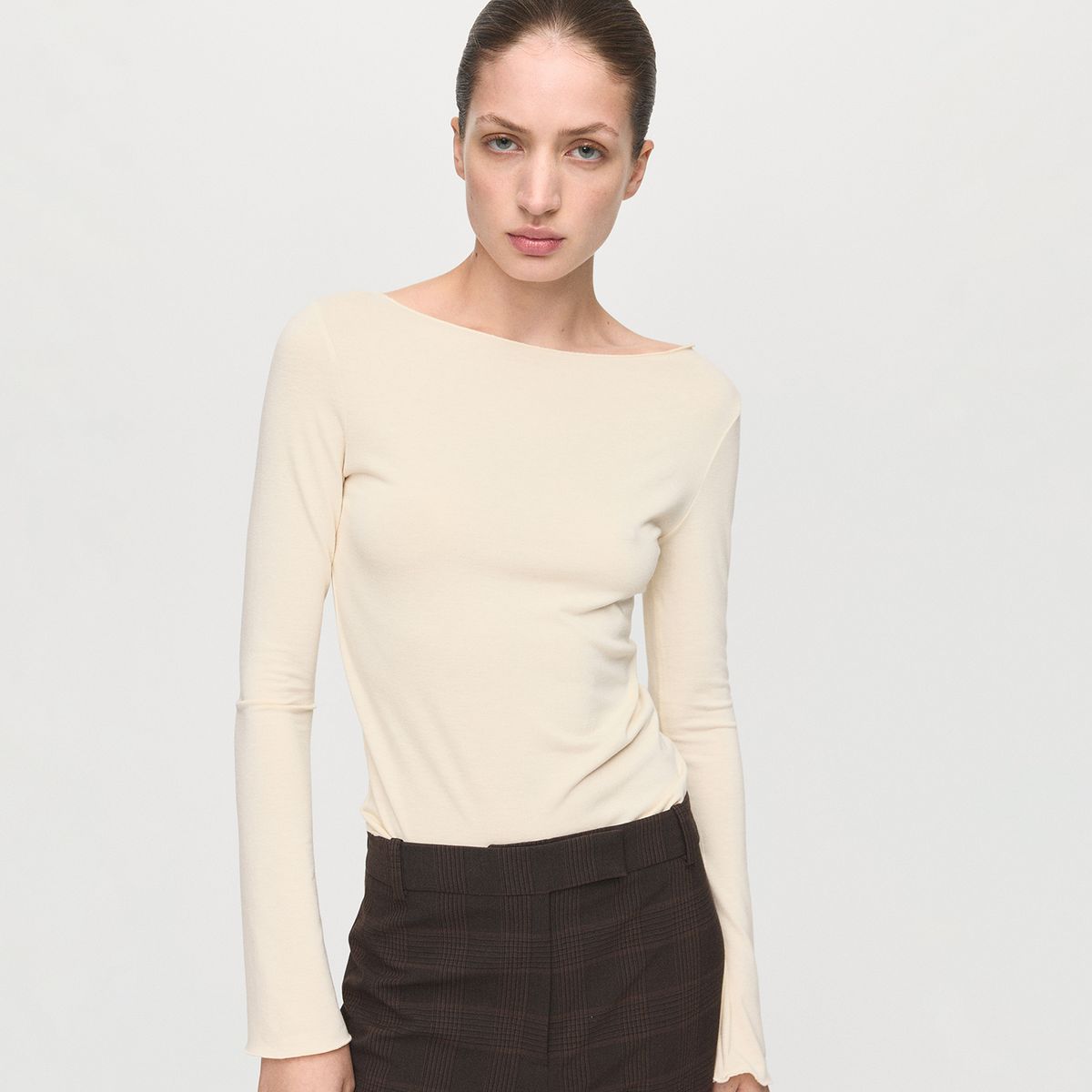 MANGO - Polo Manga Larga Mujer Mango