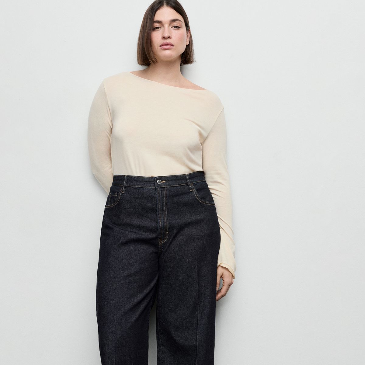 MANGO - Polo Manga Larga Mujer Mango