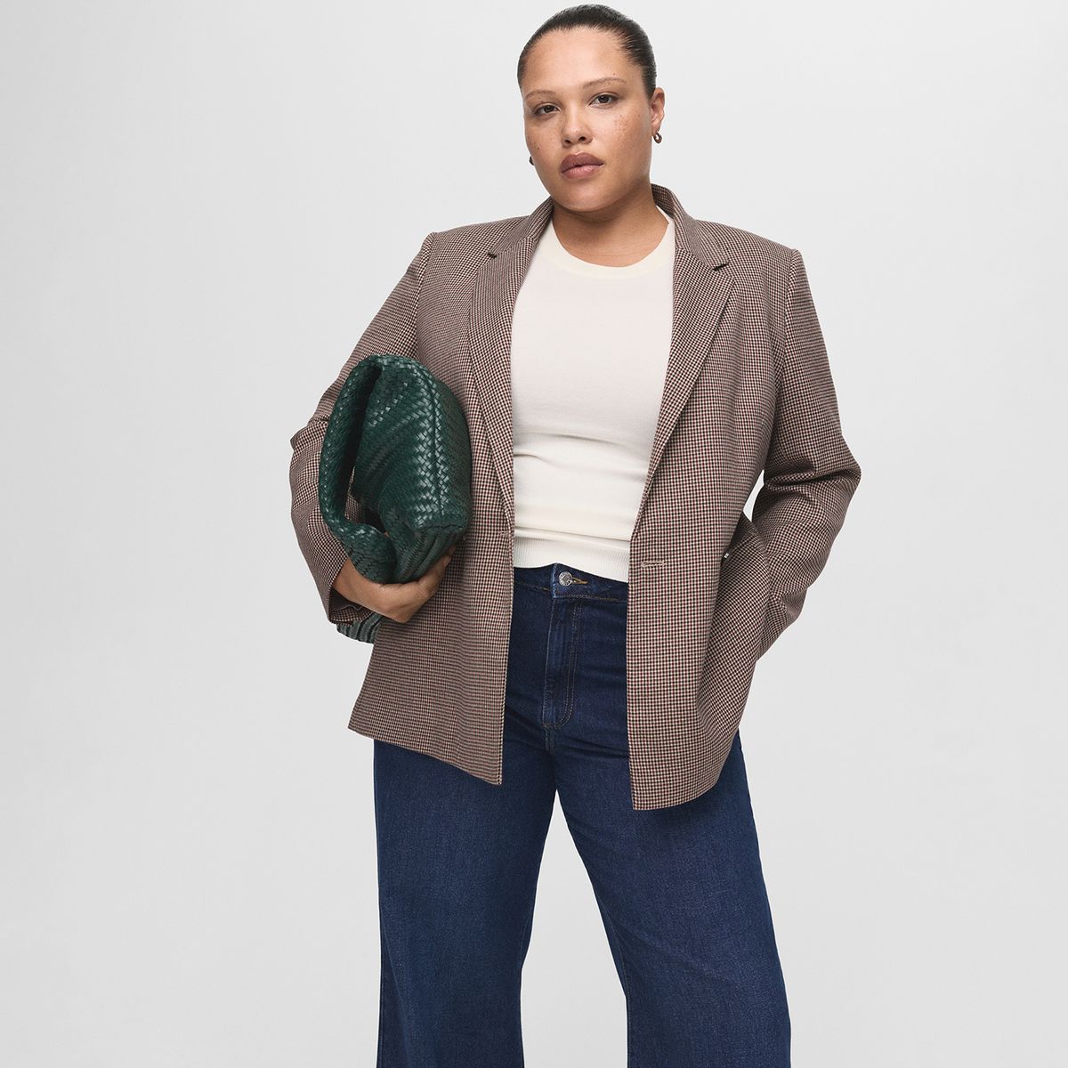 MANGO - Jean Wide Leg Tiro Alto Mujer Mango
