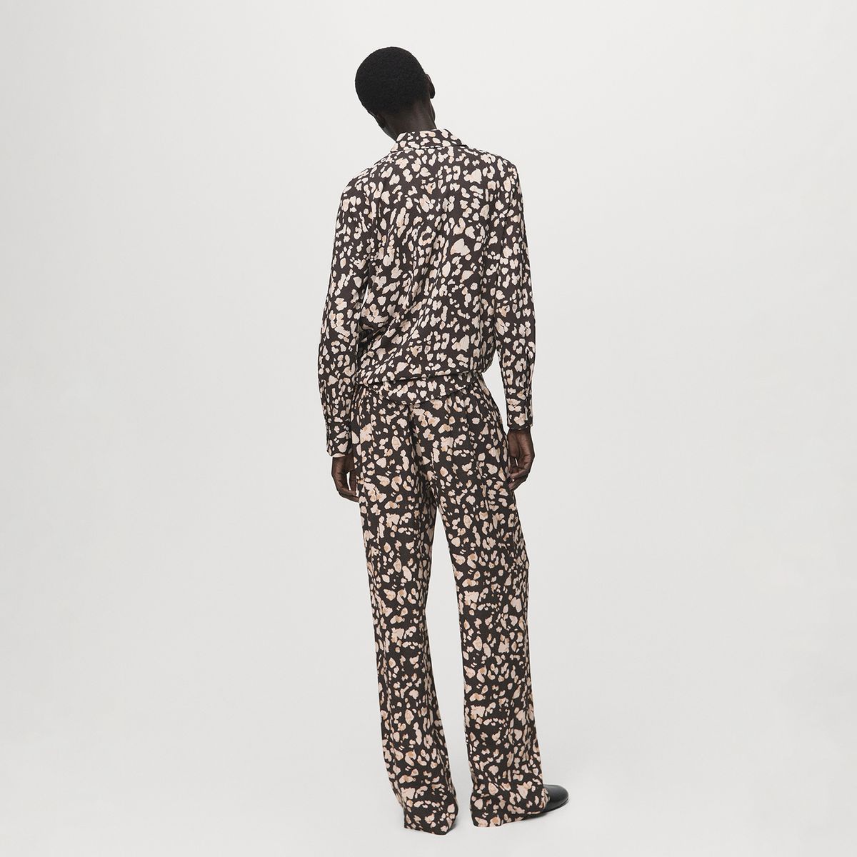 MANGO - Pantalón Wide Leg Tiro Alto Mujer Mango