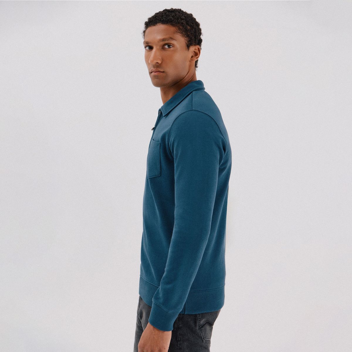 CORTEFIEL - Polera 100% Algodón Manga larga Hombre Cortefiel