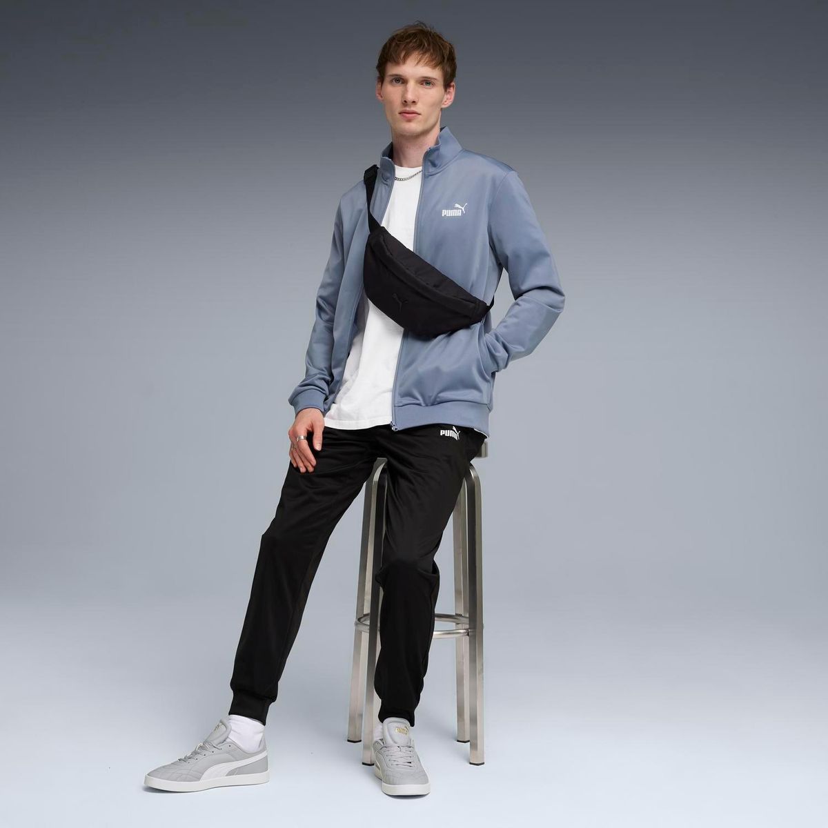 PUMA - Buzo deportivo Puma Hombre ESS Poly Suit