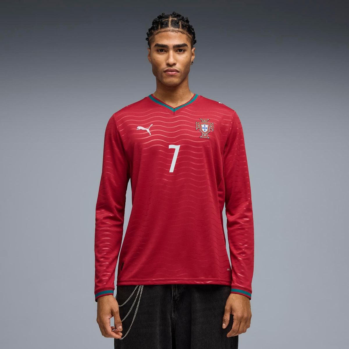 PUMA - Camiseta Local Portugal 2026 Manga Larga Cristiano Ronaldo CR7 Puma