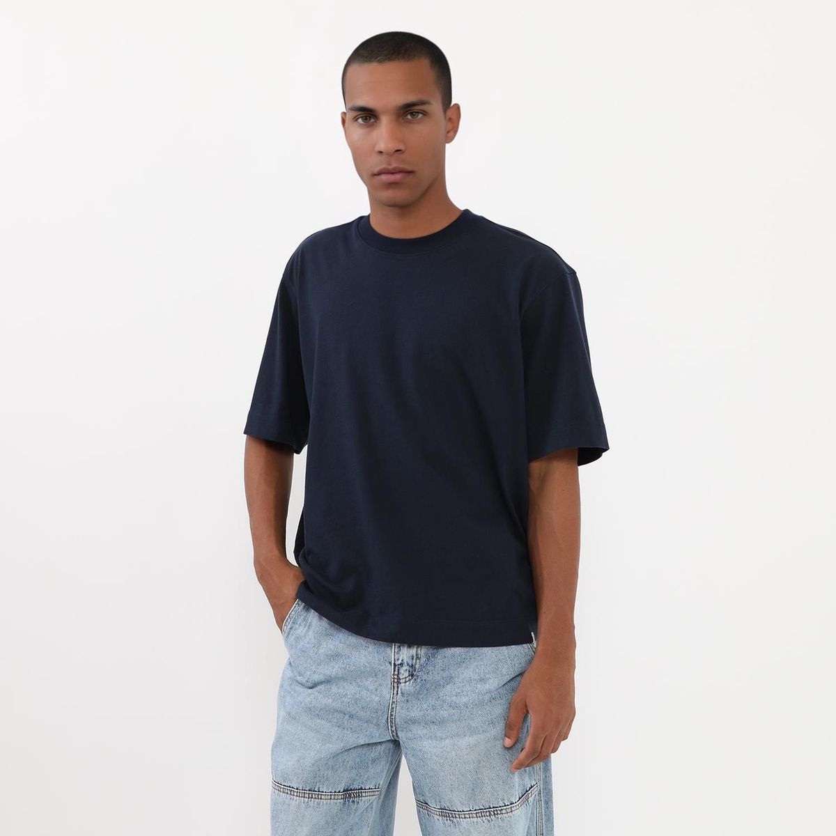 DENIMLAB - Polo Boxy Pesado Hombre Denimlab
