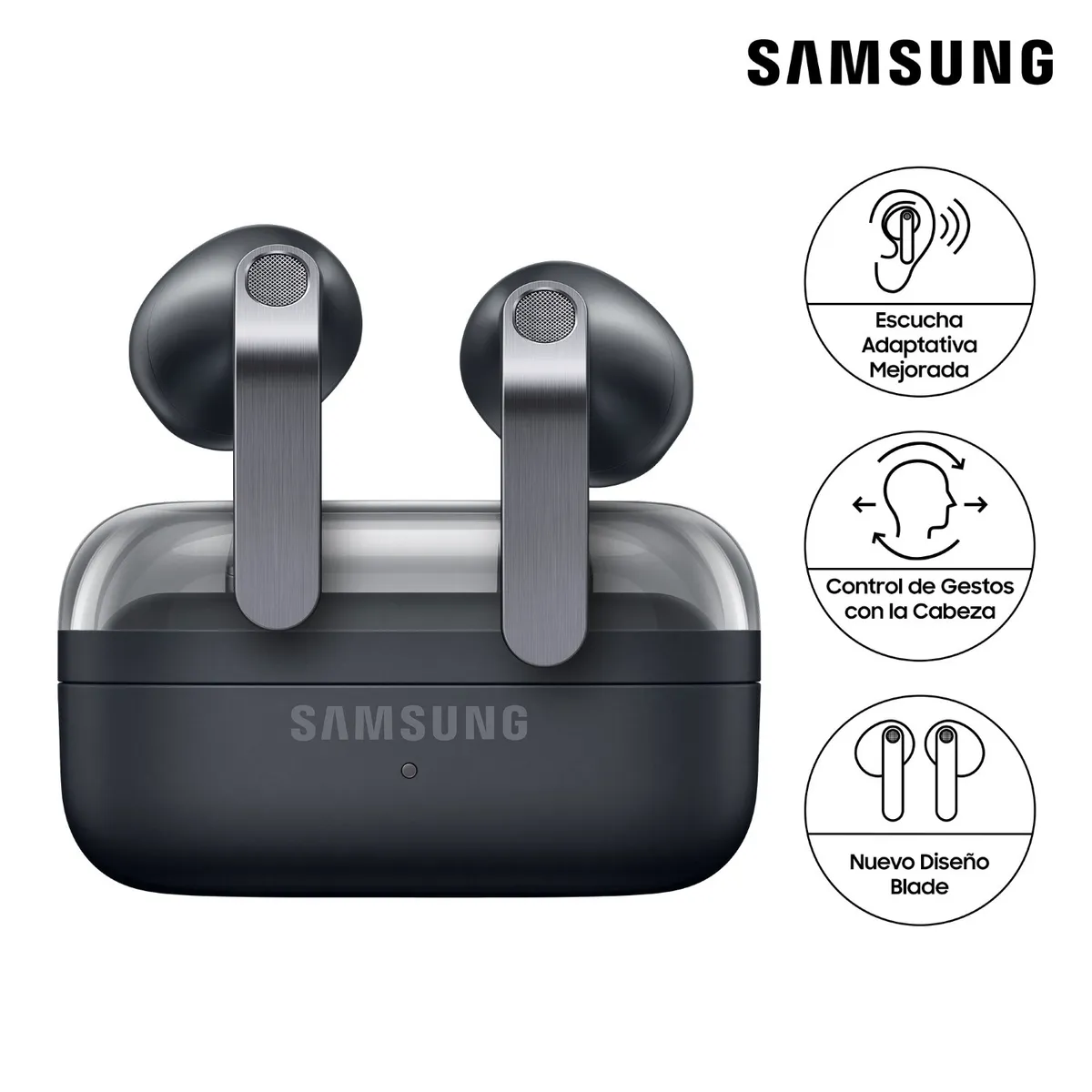 SAMSUNG - Audífonos Bluetooth Samsung Galaxy Buds 4 Black