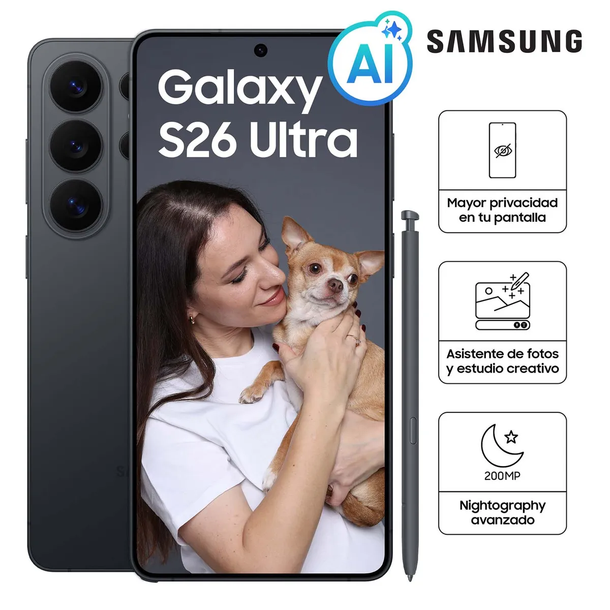 SAMSUNG - Celular Samsung Galaxy S26 Ultra 512GB