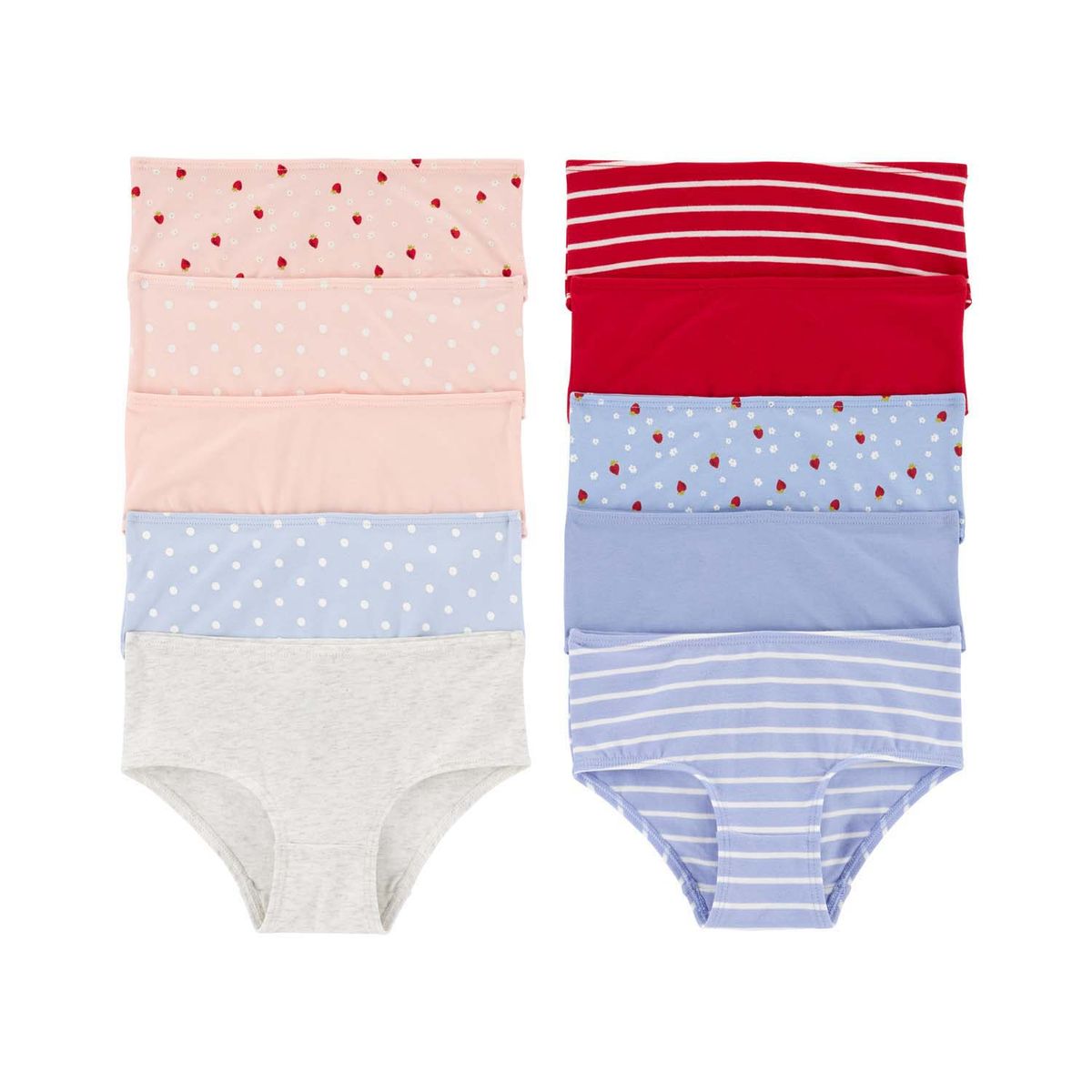 CARTERS - Calzón Niña Pack X10 Algodón Carters