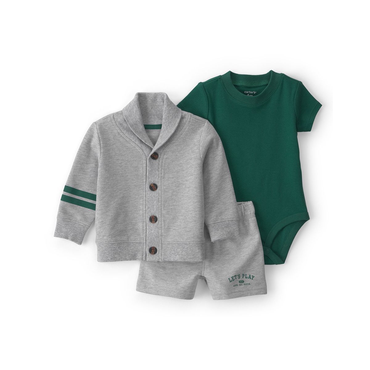 CARTERS - Conjunto 3 Piezas Bebé Niño Algodón Carters