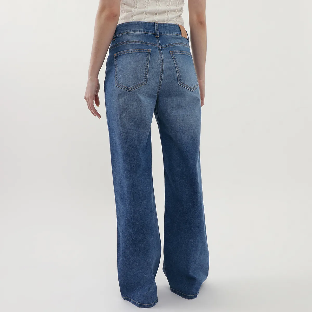 AMERICAN ABBEY - Jean Straight Tiro Alto Mujer American Abbey