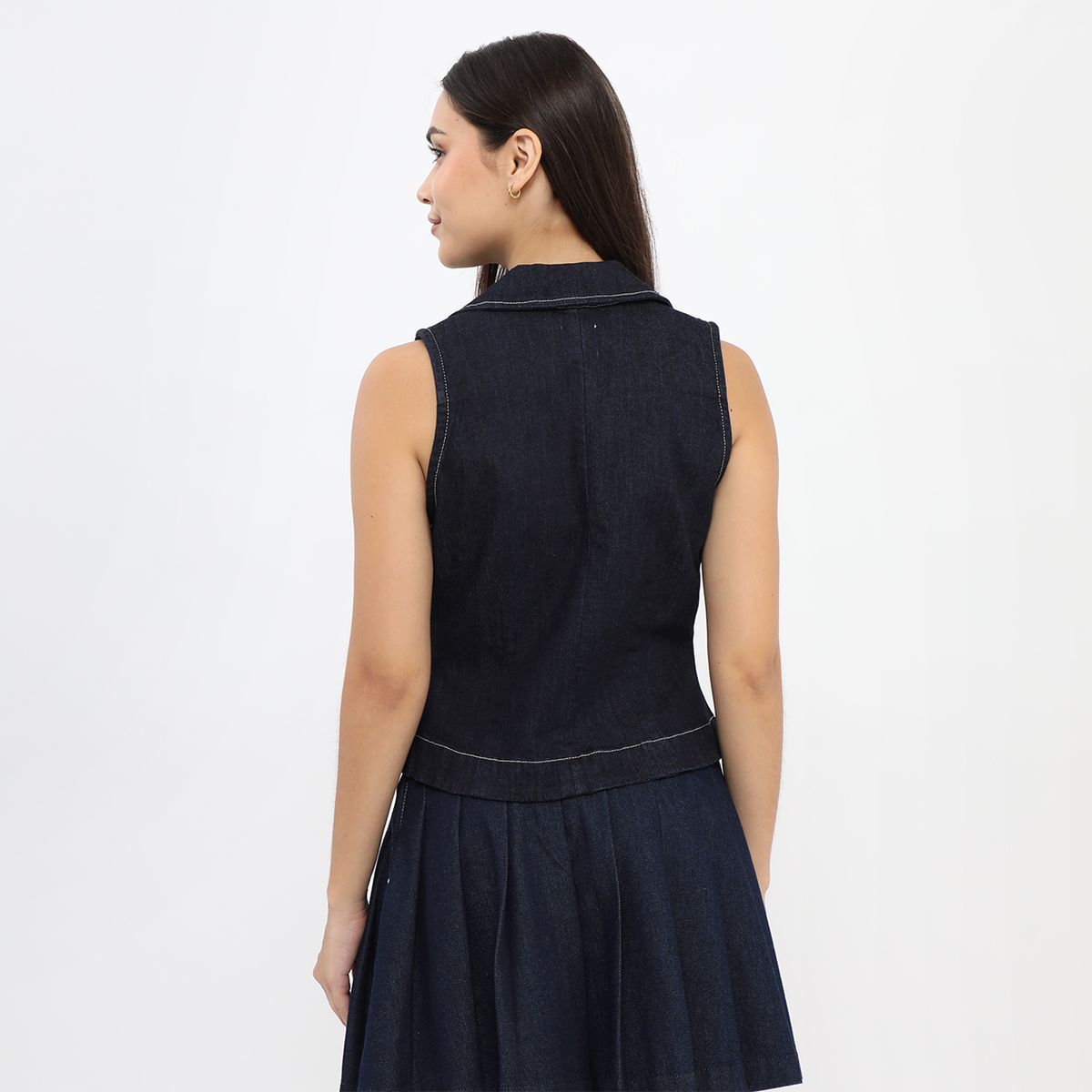 SYBILLA - Chaleco Denim Mujer Sybilla