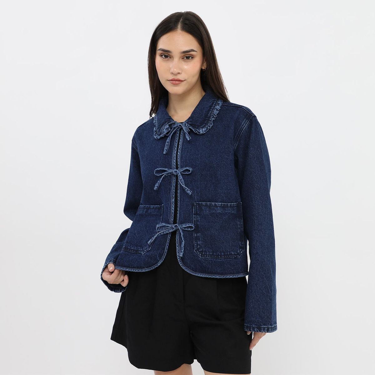 SYBILLA - Casaca Denim Mujer Sybilla