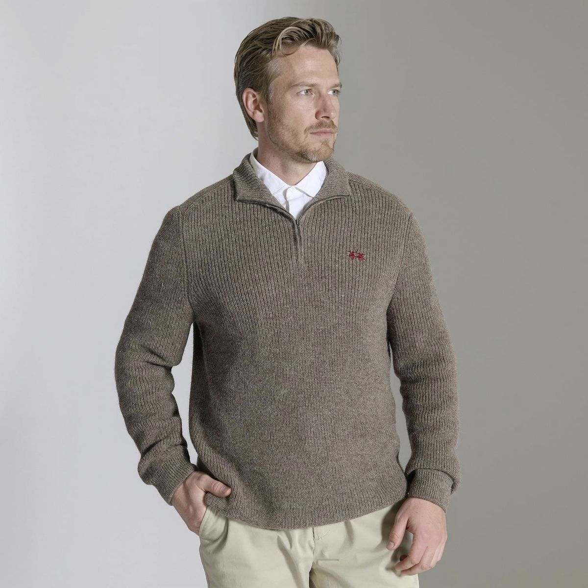 LA MARTINA - Chompa Half Zip Hombre La Martina